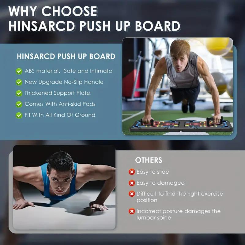 Multi-Functional Push Up Board - Pushup Stands System for Chest Muscle Exercise, Strength Training & Fat Burning - Professional Fitness Equipment for Men & Women - Suitable for Home Workouts - Best Choice for Daily Gifts