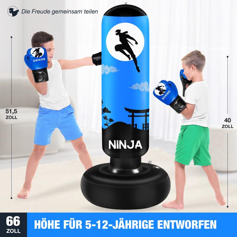 Esnowlee Punching Bag for Kids, Kids Boxing Set with Boxing Gloves 66