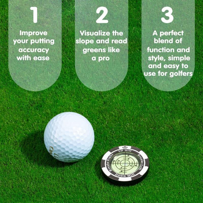 Slope Reader - Golf Ball Marker with High Precision Green Reading Aid Golf Accessories for Men Women