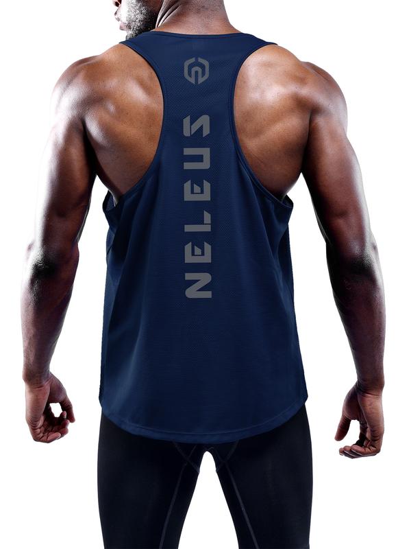 NELEUS Men's 3 Pack Dry Fit Y-Back Muscle Tank Top