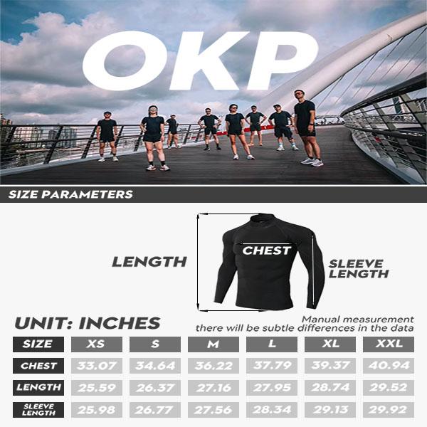 OKP 5 Pack UPF 50+ Men's High Stretch Sports Long Sleeve Jersey, Moisture Wicking, Quick Dry, Soft, Suitable For Running, Fitness, Outdoor Biking, Breathable, Lightweight Color Blocked Crew Neck Training Top Cycling Bike Jersey,Men's Sports T-Shirts