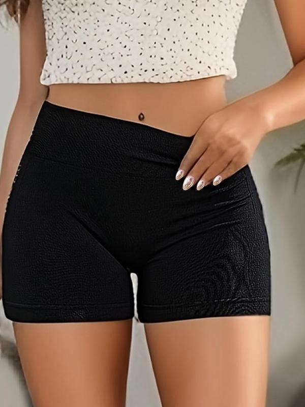 Women's Letter Print High Waist Sporty Shorts, Breathable Comfortable High Stretch Shorts, Ladies Sportswear for Indoor Outdoor Wear, 90s Clothes