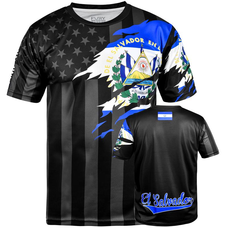 Fury Mexico Guatemala Honduras El Salvador and USA Flag Mix Soccer Jersey - Men Women Unisex shirtslatinas mexicojerseys mexican jersey camisa de