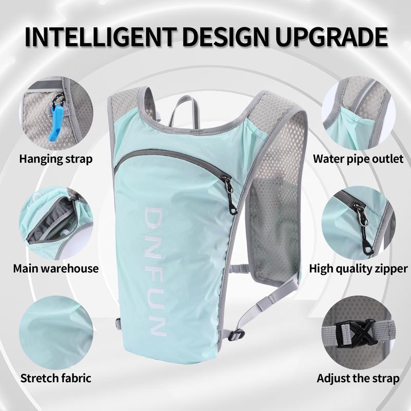 Running Hydration Vest Backpack,Lightweight Insulated Pack with 1.5L Water Bladder Bag Daypack for Hiking Trail Running Cycling Race Marathon for Women Men