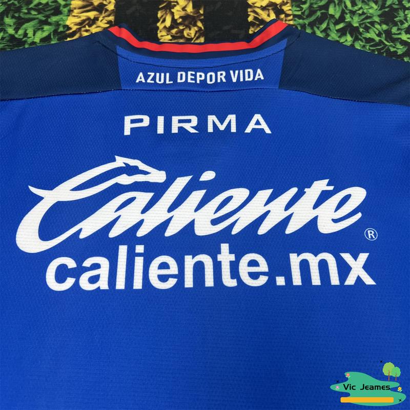 2023 2024 Cruz Azul Soccer Jerseys 23 24 CDSyC Mexico League VIEIRA LIRA RODRIGUEZ Home Away Third Football Shirts LIGA MX Camisetas De Futbol Kit  Home Jersey