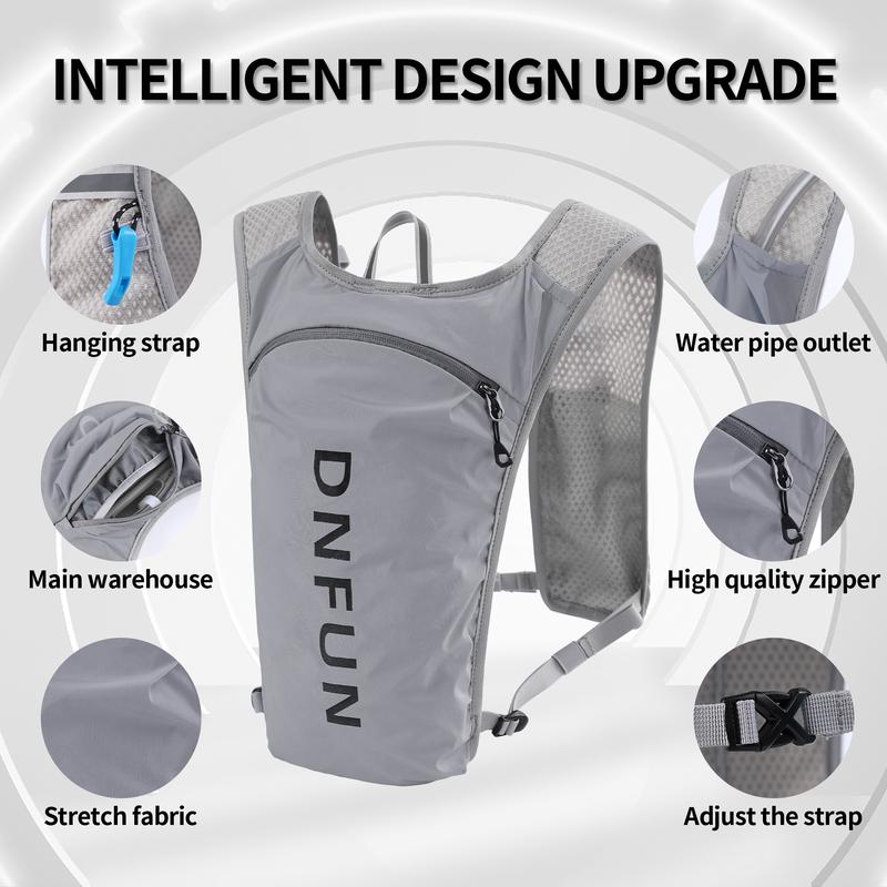 Running Hydration Vest Backpack,Lightweight Insulated Pack with 1.5L Water Bladder Bag Daypack for Hiking Trail Running Cycling Race Marathon for Women Men