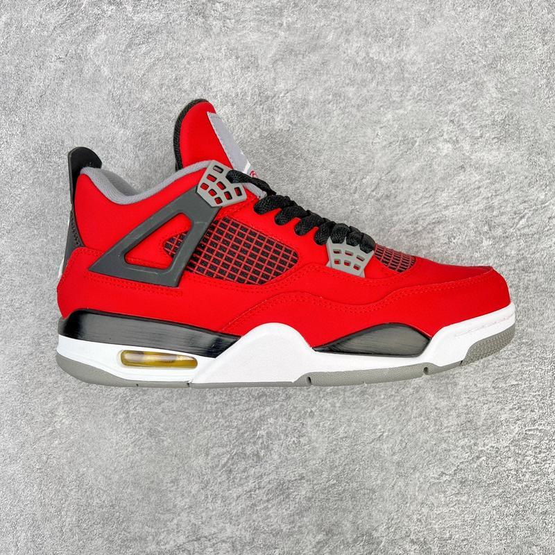 Explosive Jordan 4 Red Fashionable Classic High Top Retro Anti slip and Comfortable Sports Shoes