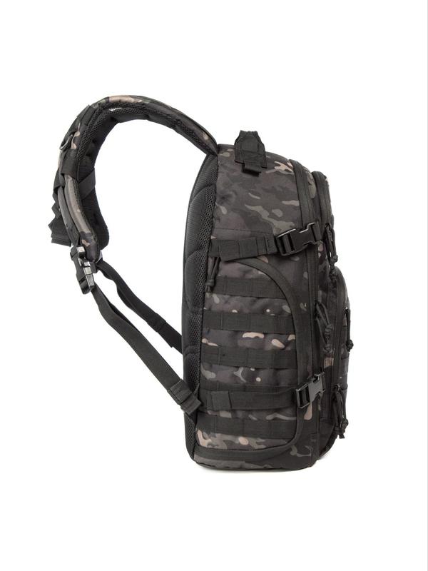 Camo Pattern Sports Backpack, Multi-pocket Large Capacity Zipper Bag, Lightweight Tactical Backpack For Outdoor Sports