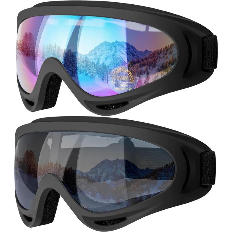 Ski Goggles, Snow Goggles Snowboard Goggles for Men Women  - UV Protection Foam Anti-Scratch Dustproof