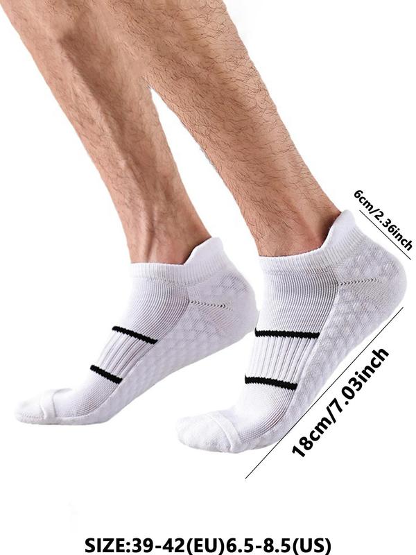 Unisex's Striped Print Ankle Socks, Moisture Wicking Breathable Socks for All Seasons, Summer Wear 2024, Athletic Running Socks for Men & Women