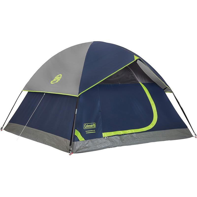 Coleman Sundome Camping Tent with Rainfly, 2 3 4 6 Person Tent Sets Up in 10 Mins, Weatherproof Tent for Camping, Festivals, Backyard, Sleepovers, & More