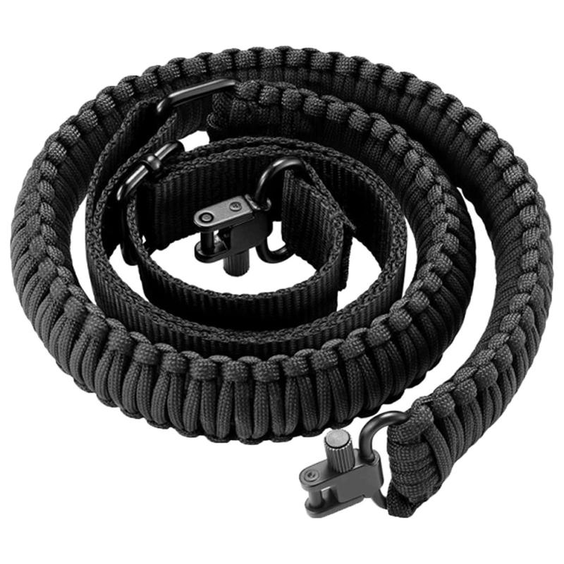 Outdoor Nylon Braided Strap, 1 Count Multifunctional Adjustable Shoulder Strap, Camping Combat Parachute Strap with 2-point Hanging Rope