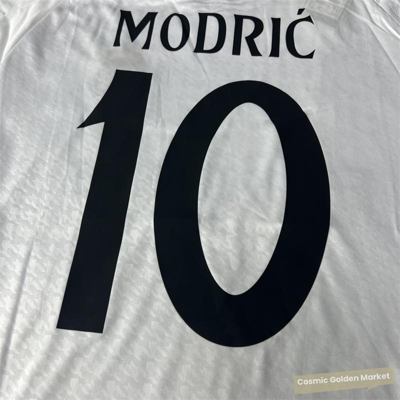 Soccer Jersey Fans Version Home kit Modric #10 White Short Sleeves 2425