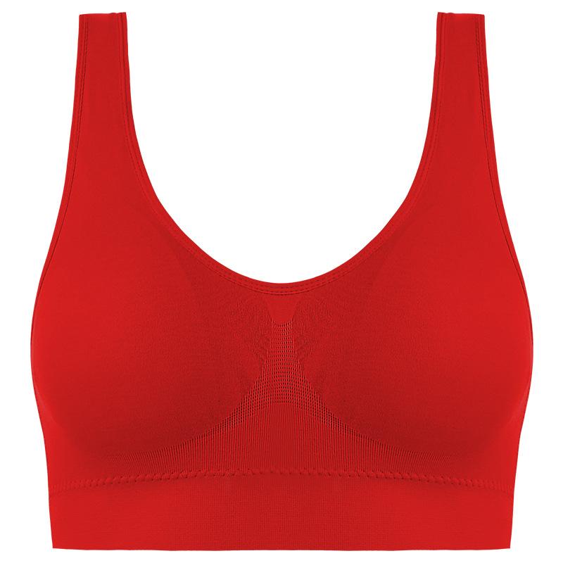 Wireless Sports Bra for Women with Back Support and Padding