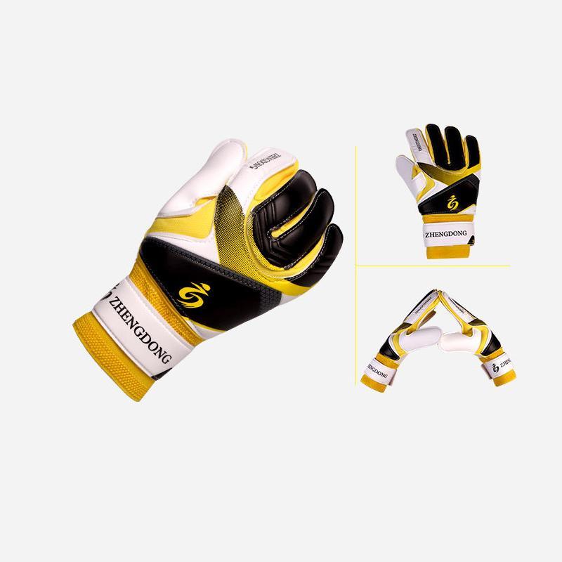 Soccer Goalkeeper Gloves, 1 Pair Non-slip Wear-resistan Thickened Latex Grip Gloves, Professional Training Gloves for Kids & Teens & Adults