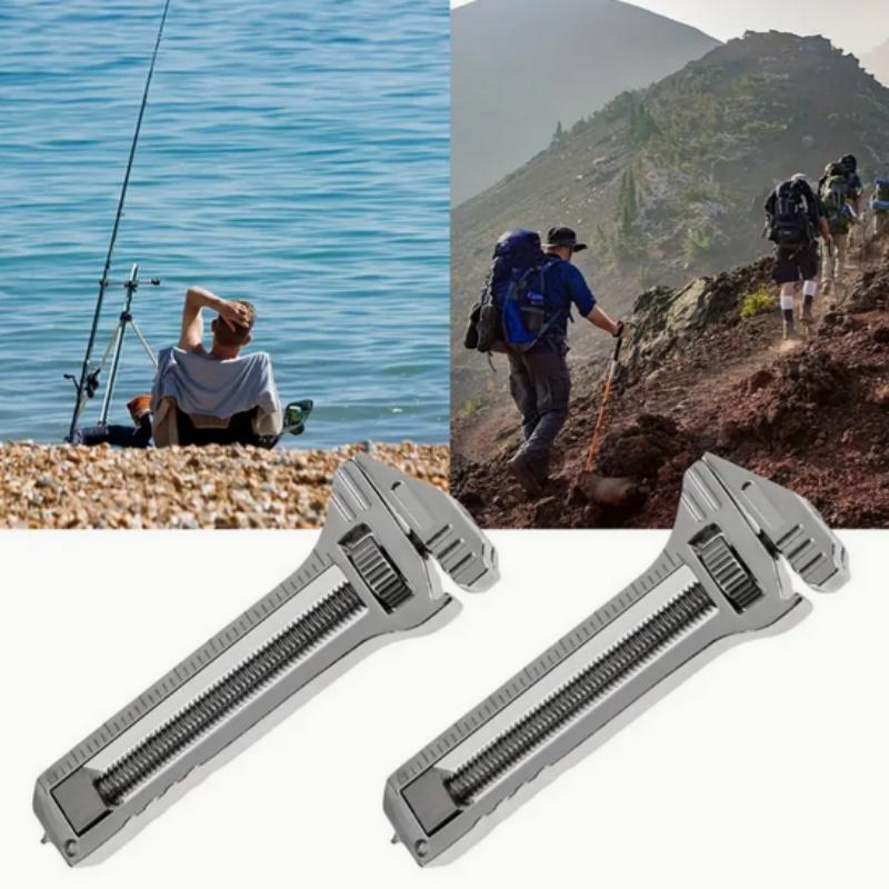 Mini Titanium Alloy Wrench Tool, Portable Multifunctional Camping Survival Kit, Compact Survival Tool for Outdoor Travel