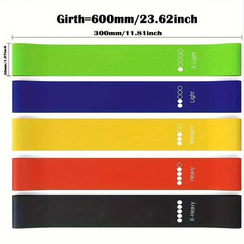 Resistance Band Set, 7 Counts set Multicolor Resistance Band for Hip & Leg Training, Yoga Resistance Band for Home Gym Workout