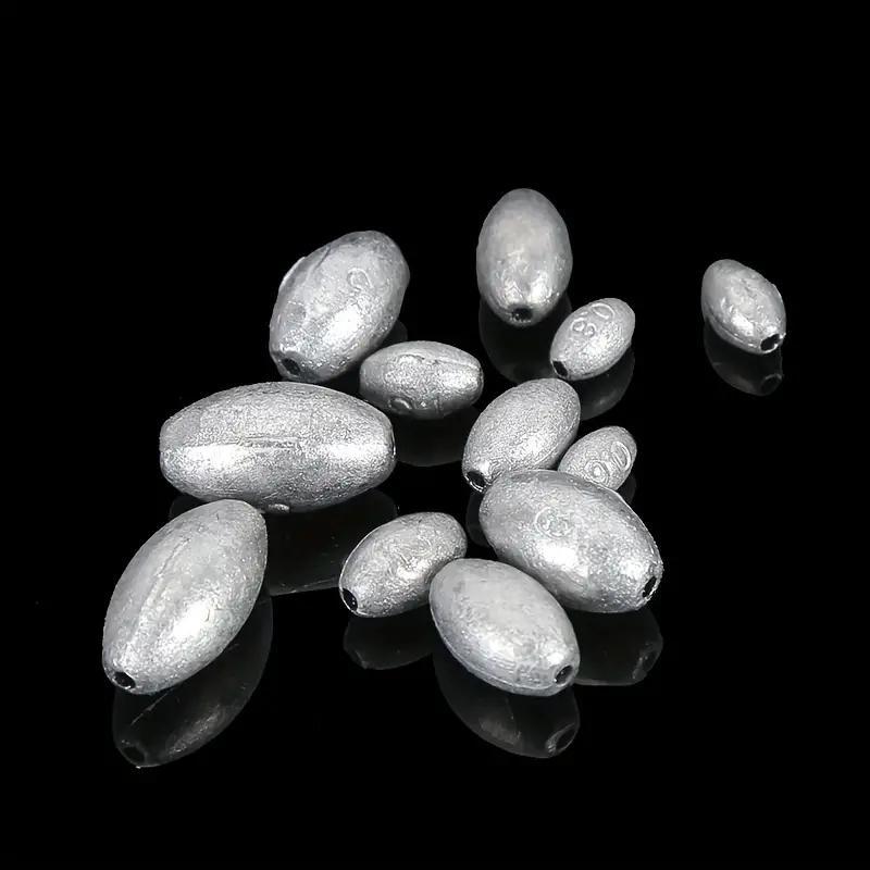 Egg Shaped Fishing Sinker, 20pcs set Sinker Weight for Fishing Bottom Fishing Tackle, Fishing Sinker Weights for Freshwater and Saltwater