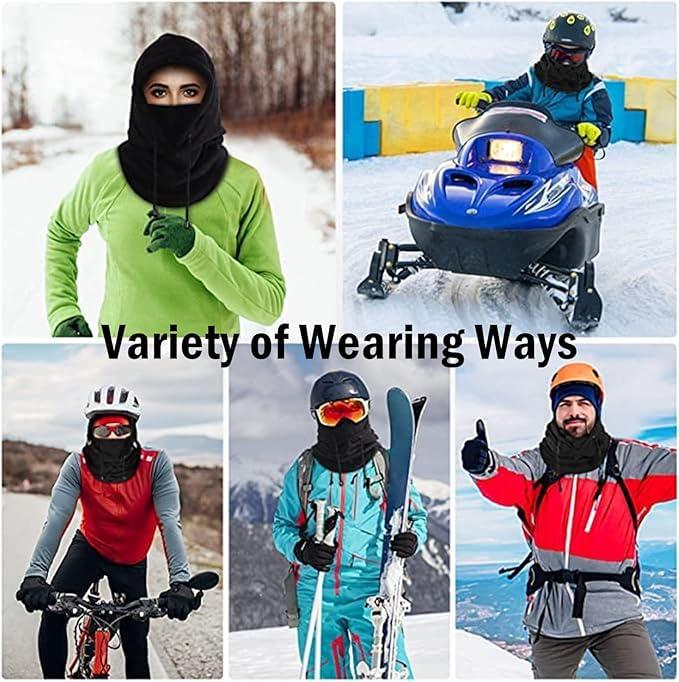 Unisex Windproof Winter Face Mask Warm Fleece Ski Mask for Men and Women Cold Weather Motorcycle Bike Cycling Neck Warmer for Cold Weather