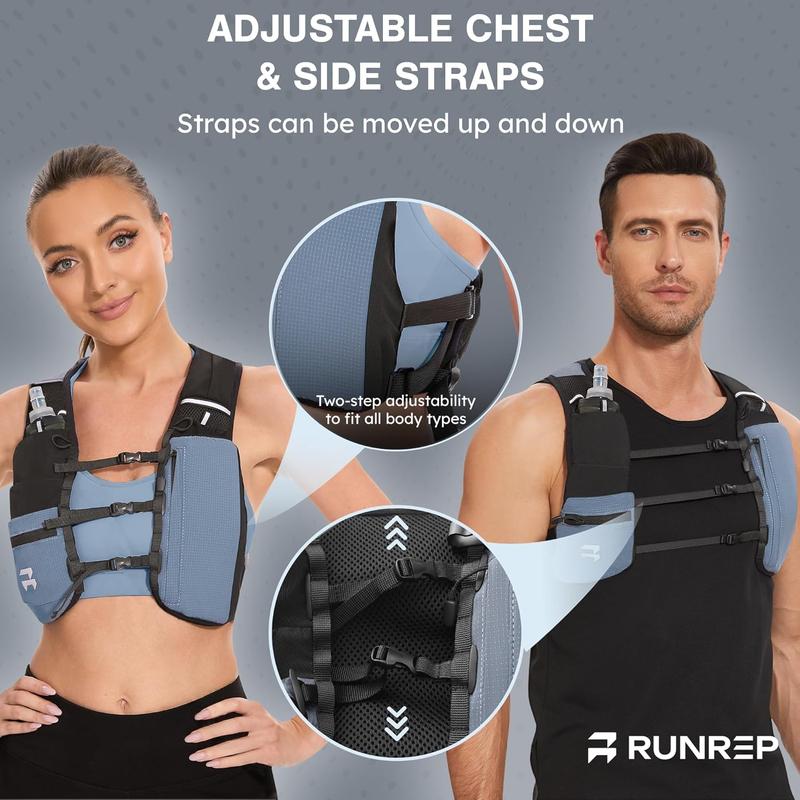 Running Vest for Women and Men with 1.5L Bladder Running Water Bottle, Phone Holder and Adjustable Straps | Running Hydration Vest | Marathon Running Accessories for Men and Women | Running Gear