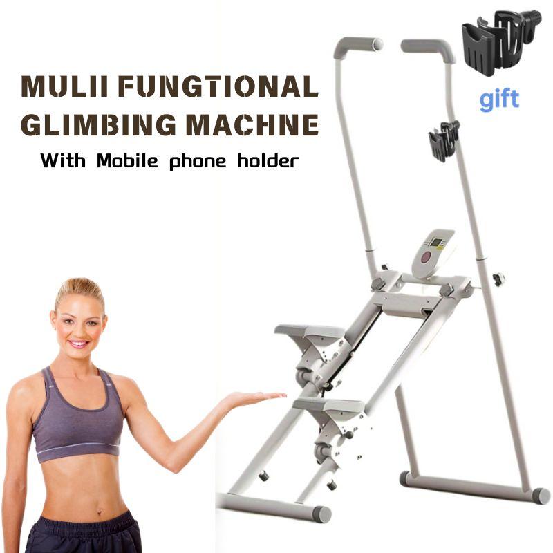 Climber Exercise Machine-Folding Vertical Cardio Exercise Climber With Mobile Phone Holder,Stair Climber Exercise Machine for Home Gym,Full Body Workout Stair Stepper，Adjustable Handlebar christmas 2024 ornaments