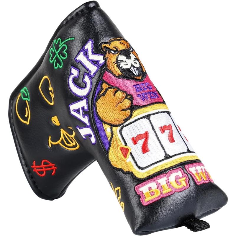 BIG TEETH Golf Head Covers Blade Putter Cover Magnetic Gogher and 777 headcover