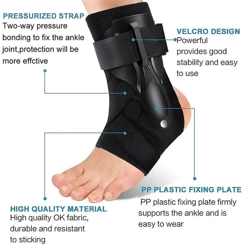 Adjustable Sports Ankle Compression Support-Ankle Sprained Brace Joint Protector-for Cycling Running Basketball Soccer