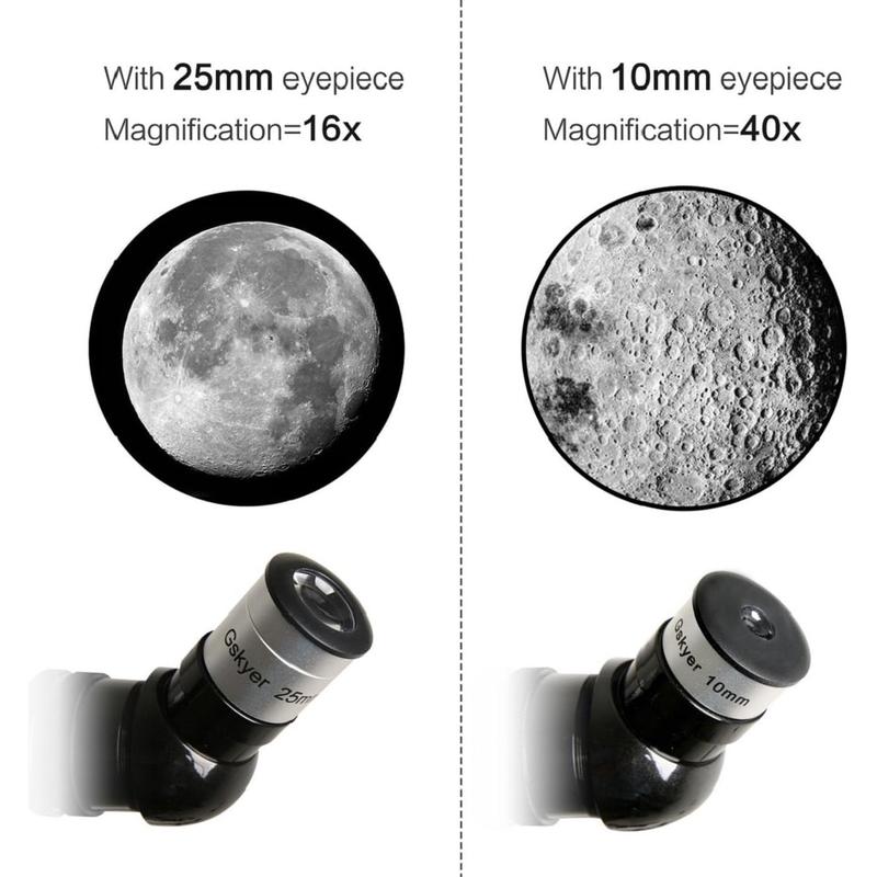 Gskyer Telescope, 70mm Aperture 400mm AZ Mount Astronomical Refracting Telescope for Kids Beginners - Travel Telescope with Carry Bag, Phone Adapter and Wireless Remote.