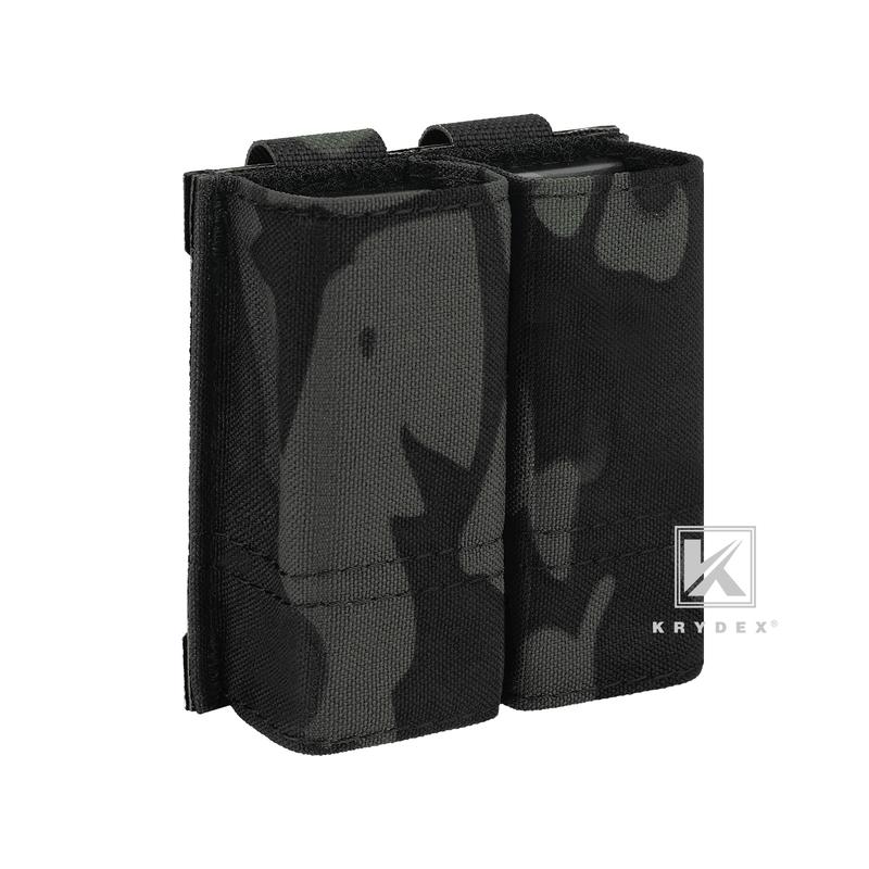 KRYDEX Double 9MM Nylon Mag Pouch  .40 45 ACP with Quick Release  Kydex Insert Holder Duty Belt & Molle Compatible