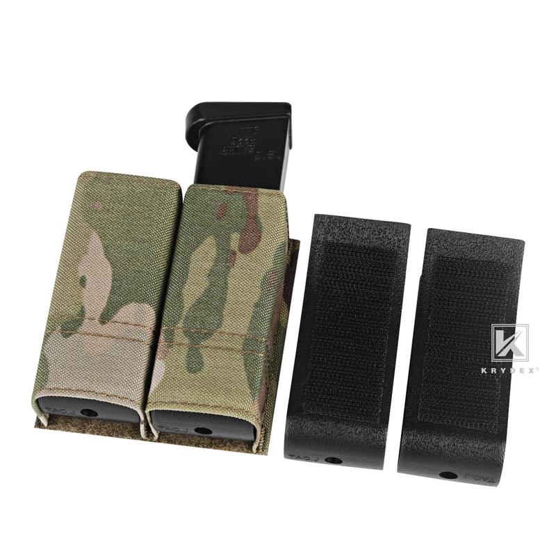 KRYDEX Double 9MM Nylon Mag Pouch  .40 45 ACP with Quick Release  Kydex Insert Holder Duty Belt & Molle Compatible