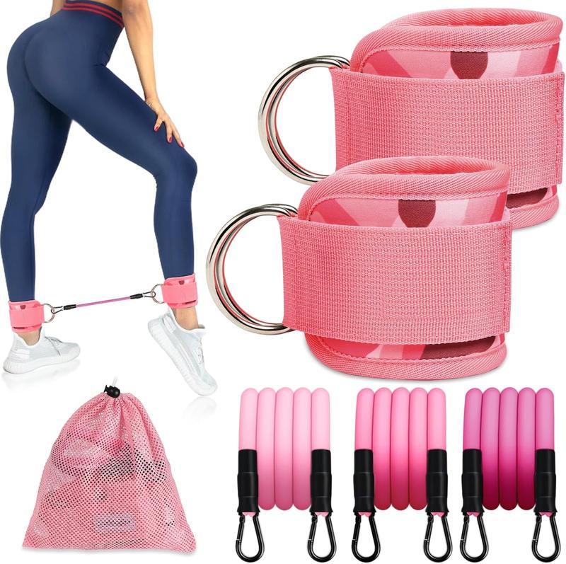 Ankle Resistance Bands with Cuffs, Ankle Bands for Working OutResistance Bands for    Workout Equipment for Kickbacks  Gluteus  Exercises