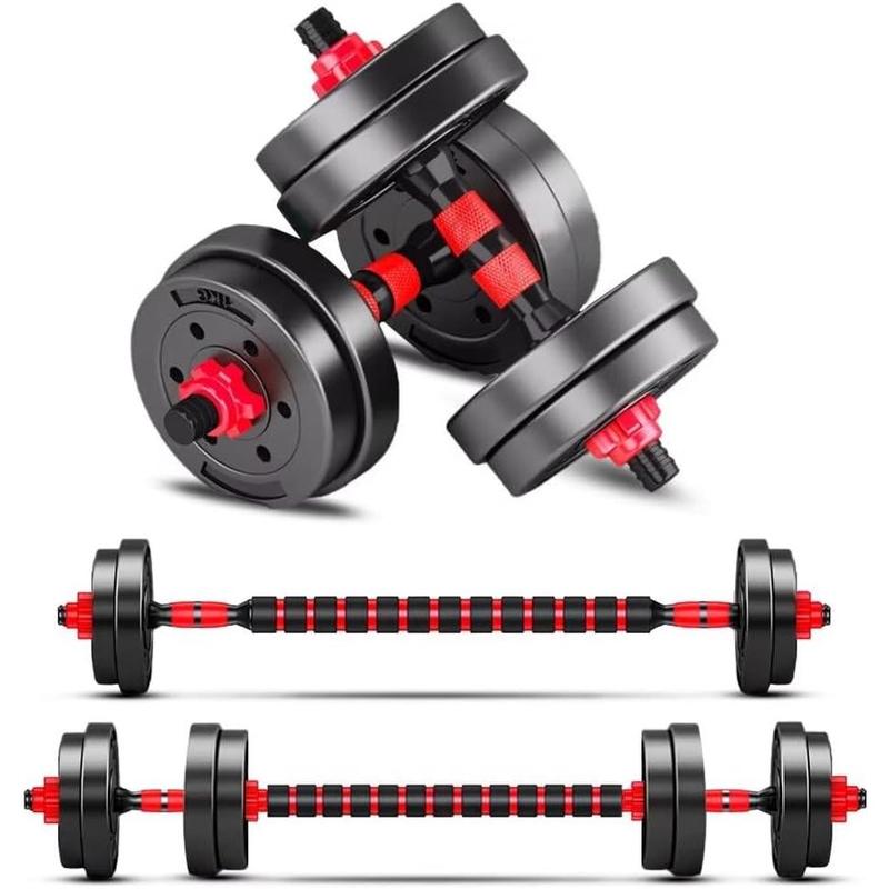 Adjustable-Dumbbells-Sets,Free Weights-Dumbbells Set of 2 Convertible To Barbell A Pair of Lightweight for Home Gym,Women and Men Equipment