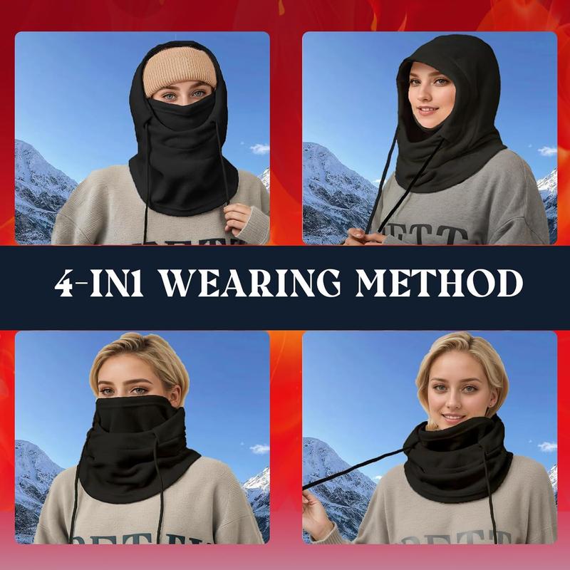 Balaclava Face Mask, Winter Men and Women Ski Mask, Suitable for Outdoor Cycling in Cold Weather Neck Warm Windproof Hat