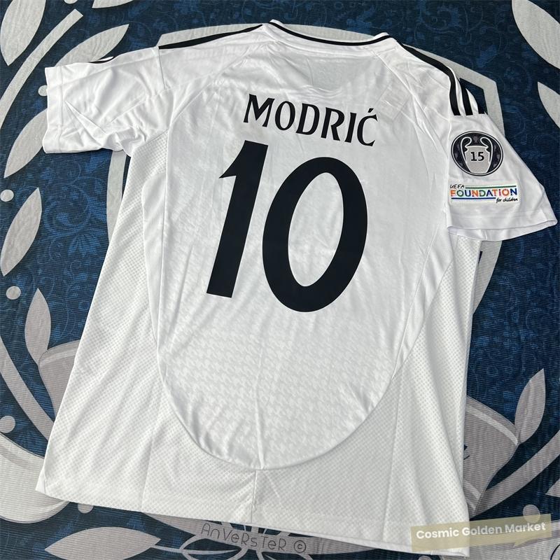 Soccer Jersey Fans Version Home kit Modric #10 White Short Sleeves 2425