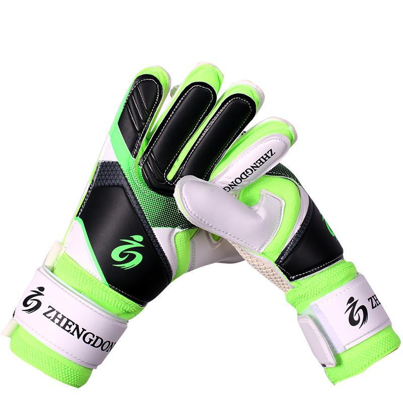 Soccer Goalkeeper Gloves, 1 Pair Non-slip Wear-resistan Thickened Latex Grip Gloves, Professional Training Gloves for Kids & Teens & Adults