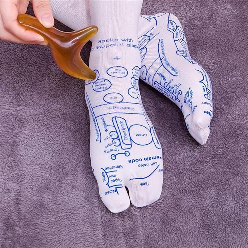 Reflexology Socks with Trigger Point Massage Tool, Foot Pain Relief Remedy for Foot Massage,Women's Size, Men's Size