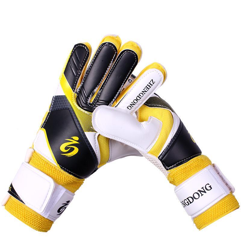 Soccer Goalkeeper Gloves, 1 Pair Non-slip Wear-resistan Thickened Latex Grip Gloves, Professional Training Gloves for Kids & Teens & Adults