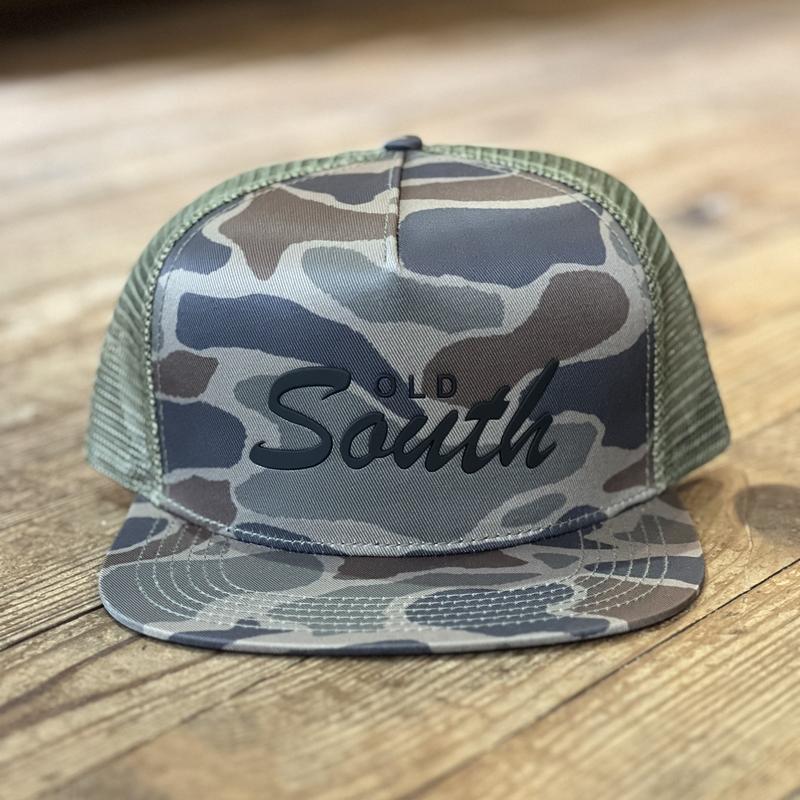 Old South Script Thicket Camo Trucker Hat