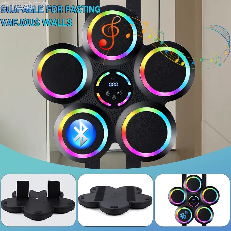 Music Boxing Target Set - Intelligent LED Counting, 25 Meter Wireless Connection, 9 Speed and Mode Adjustments, Dynamic Striking Sound Effects, Light Rhythm, Adjustable Height, and Mobile Phone Connectivity for Music Sports