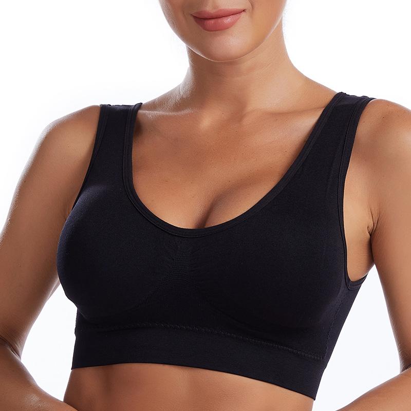 Wireless Sports Bra for Women with Back Support and Padding