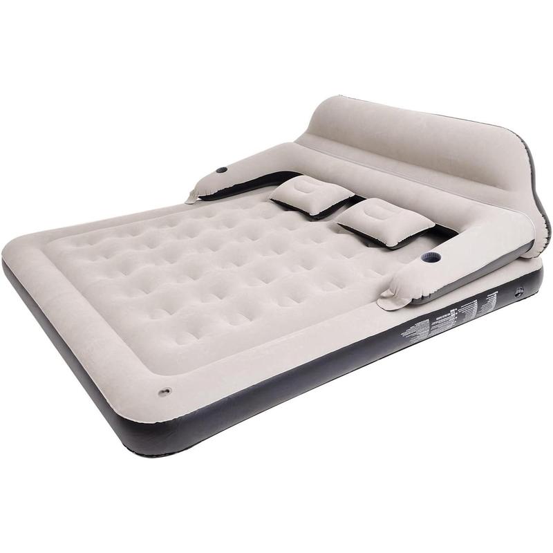 Size Air Mattress Sofa Bed with Headboard and Pillow, Inflatable Bed for Outdoor Overnight