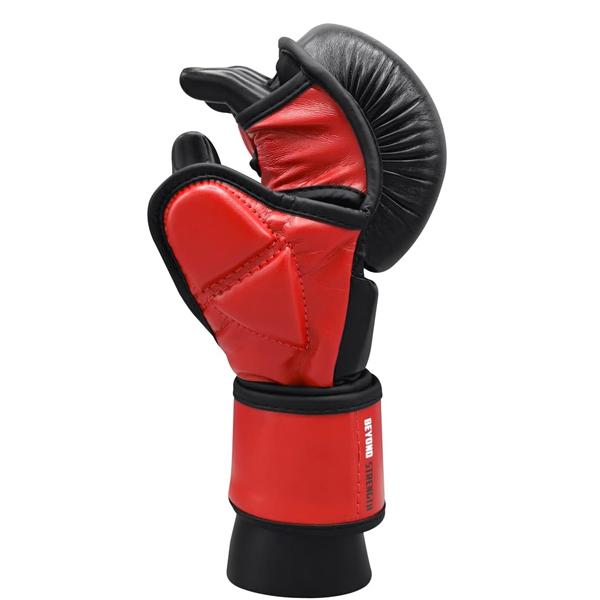 MMA Sparring Pro Gloves, with Open Ventilated Palm, Martial Arts Mitts Suitable for Men Women, Kara Cage Fighting, Combat Sports Training, Muay Thai