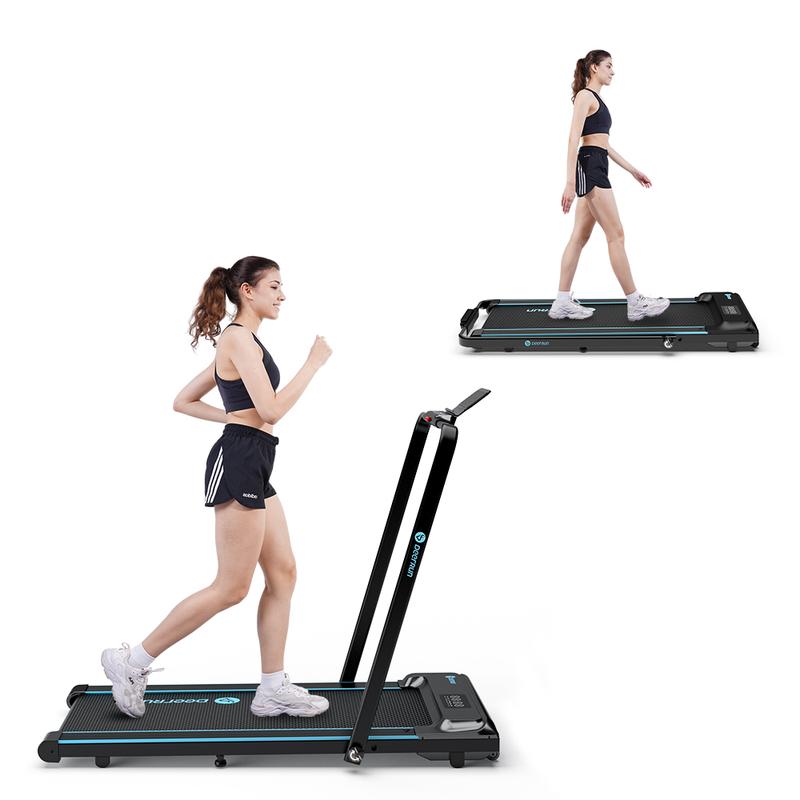 DeerRun A5 Treadmill 2 in 1 Smart Walking Pad Foldable Handle Fitness Equipment with   Wheels FoldingSuitable for Home and Office