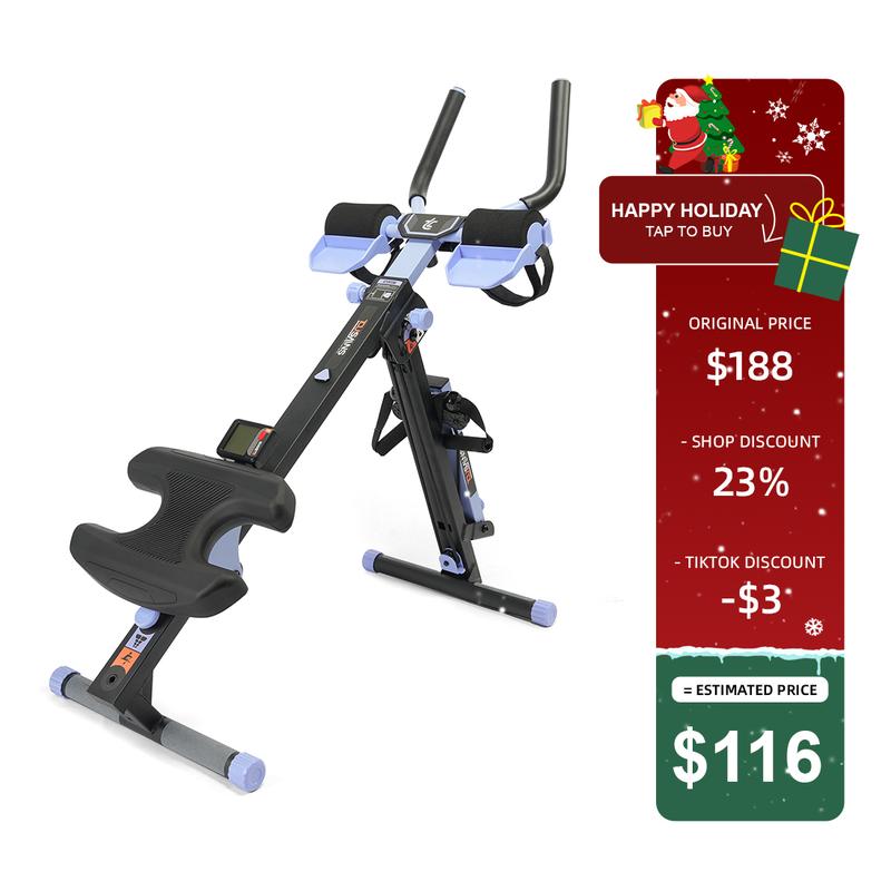 home 3 in 1 foldable rowing machine& ab coaster