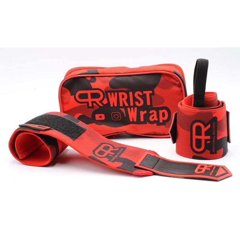 Personal Record Heavy Duty Premium Wrist Wraps - PR901 - Red Camo