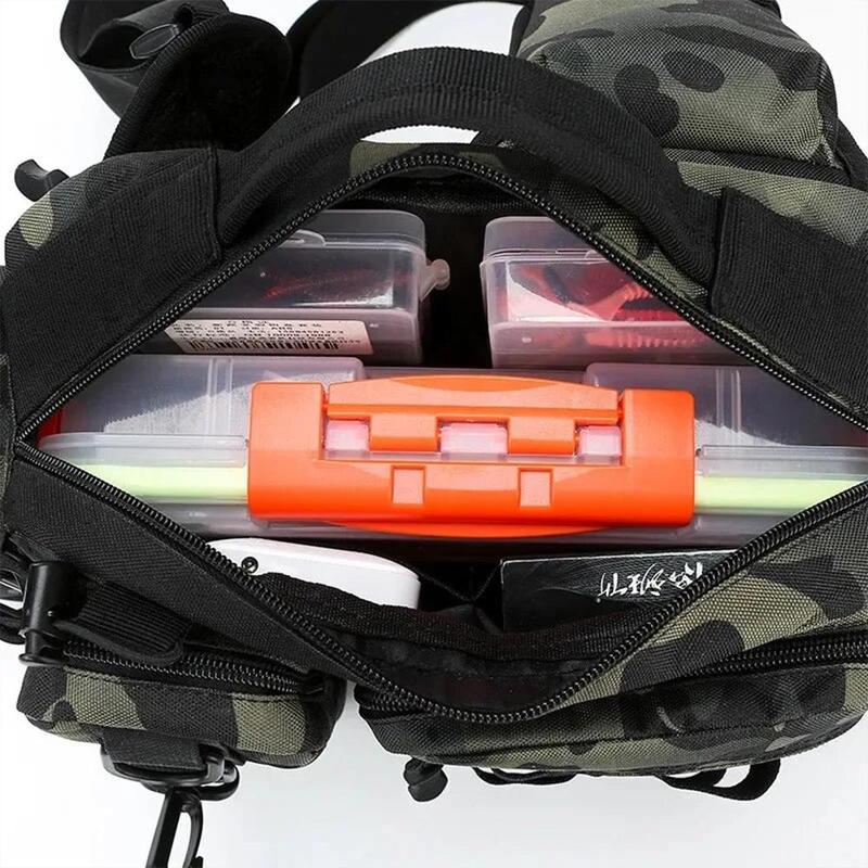 Outdoor Multifunctional Fishing Bag, Large Capacity Tackle Storage Bag, Fishing Gear Storage Bag, Fishing Accessories Bag