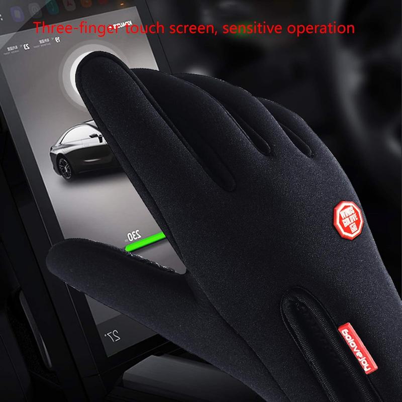 Gloves Cycling Gloves motorcycle, Waterproof Touchscreen in Winter Outdoor Bike Gloves Adjustable