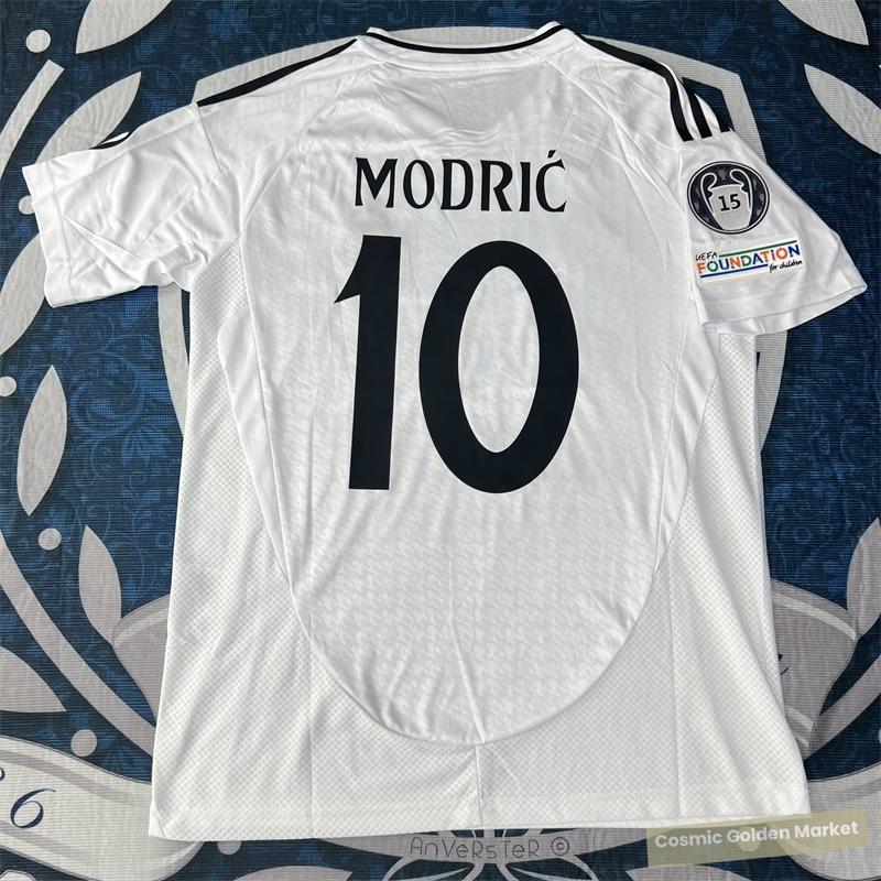 Soccer Jersey Fans Version Home kit Modric #10 White Short Sleeves 2425