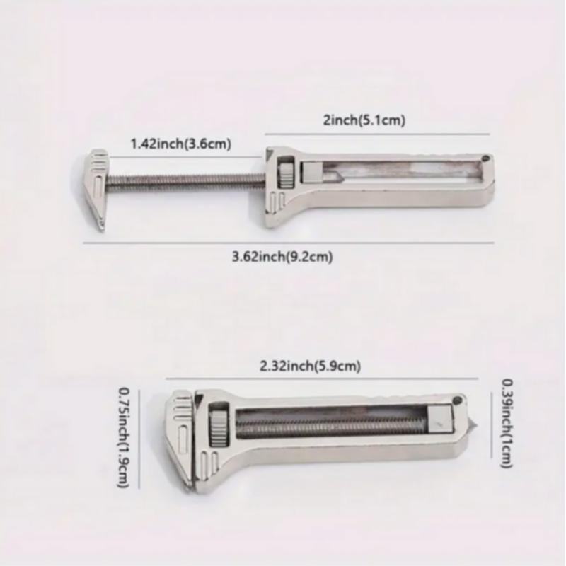 Mini Titanium Alloy Wrench Tool, Portable Multifunctional Camping Survival Kit, Compact Survival Tool for Outdoor Travel