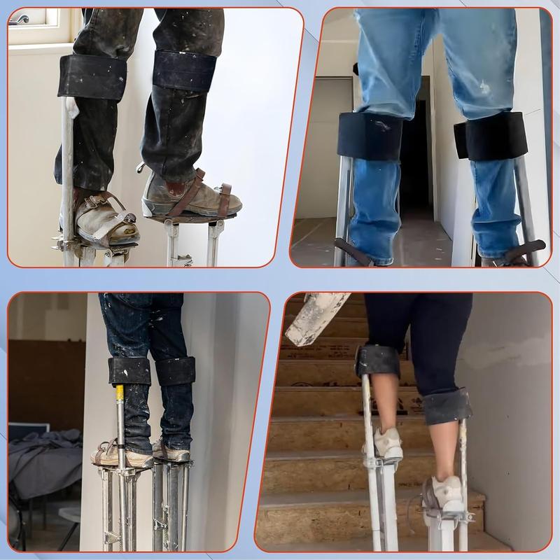 Drywall Stilt Straps, Comfortable for All Day Wear, Heavy Duty and Stability, Work with Various Brands of Stilts, 1 Pair